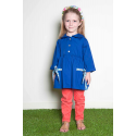 Blouse fille Petite Princesse - Bleu électrique