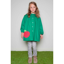 Blouse école fille Petite Pomme - verte