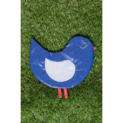 Trousse scolaire plate en forme d'oiseau bleu Oiso