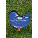 Trousse scolaire plate en forme d'oiseau bleu Oiso