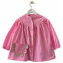 Blouse fille Petite fleur - Rose dragée