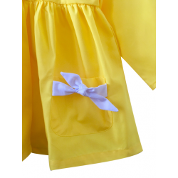 Tablier ecole fille Daisy - Jaune