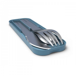 Petite section-Mon Bento-Set de couverts inox pour enfant-Bleu Iceberg