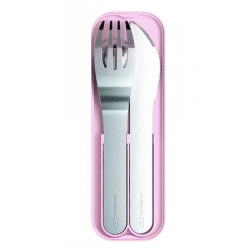 Petite section-Mon Bento-Set de couverts inox pour enfant-Rose Litchi