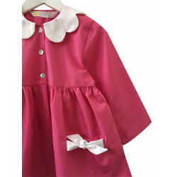 Tablier ecole fille Daisy - Rose - Petite section 