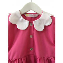 Tablier ecole fille Daisy - Rose - Petite section 