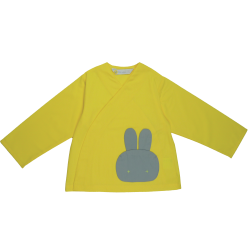 Blouse école mixte lapin jaune  - Jaune