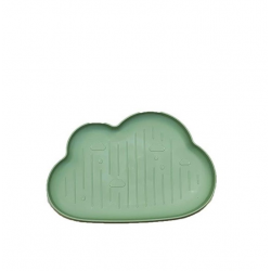 Assiette enfant Nuage - Vert pistache