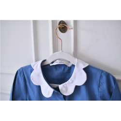 Blouse ecole fille Daisy - Bleu Orage