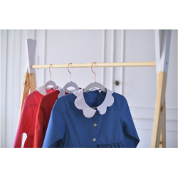 Blouse ecole fille Daisy - Bleu Orage