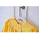 Blouse ecole fille Petit oiseau - Jaune