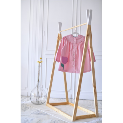 Blouse ecole fille Petite Fleur - Rose Tan