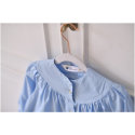 Blouse ecole fille Petite Fleur - Bleu ciel