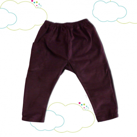 Pantalon Gaby prune